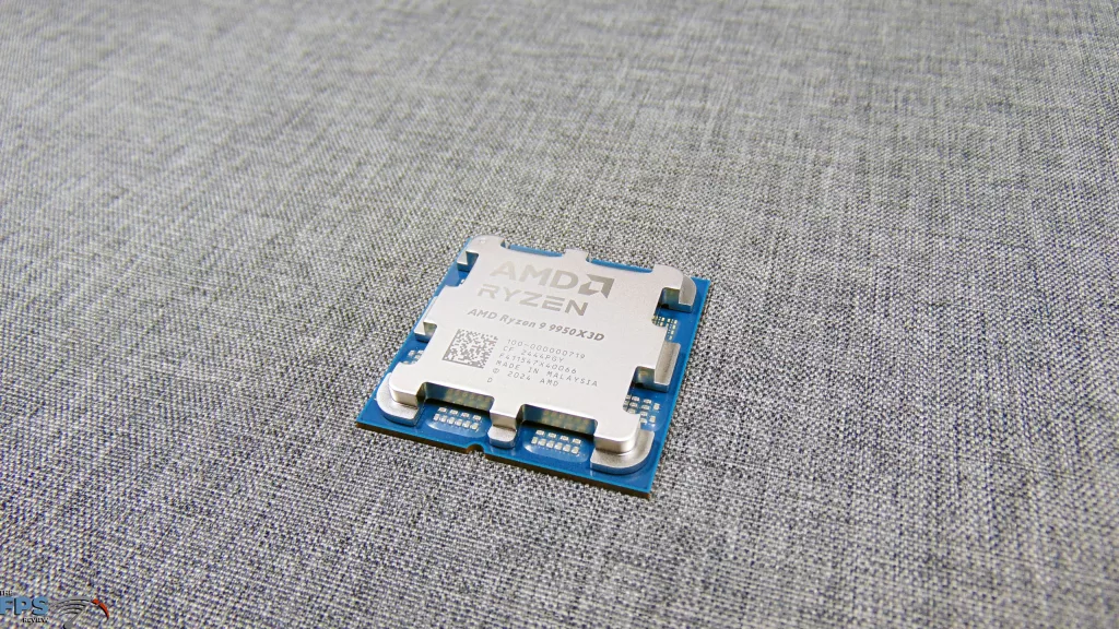 AMD Ryzen 9 9950X3D Top View Angled