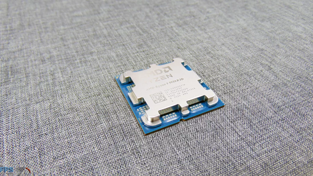AMD Ryzen 9 9950X3D Top View Angled