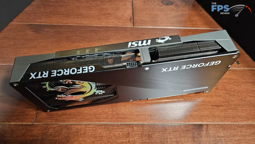 MSI GeForce RTX 5070 12G GAMING TRIO OC: front edge