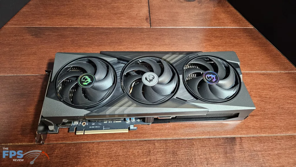 MSI GeForce RTX 5070 12G GAMING TRIO OC: card top