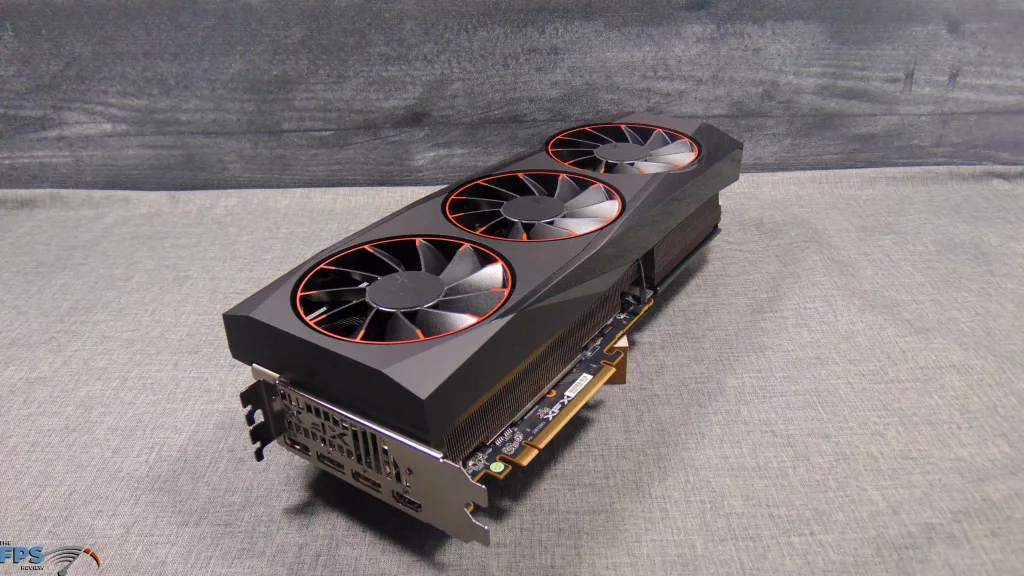XFX Quicksilver AMD Radeon RX 9070 XT Magnetic Air Edition Top View Angled
