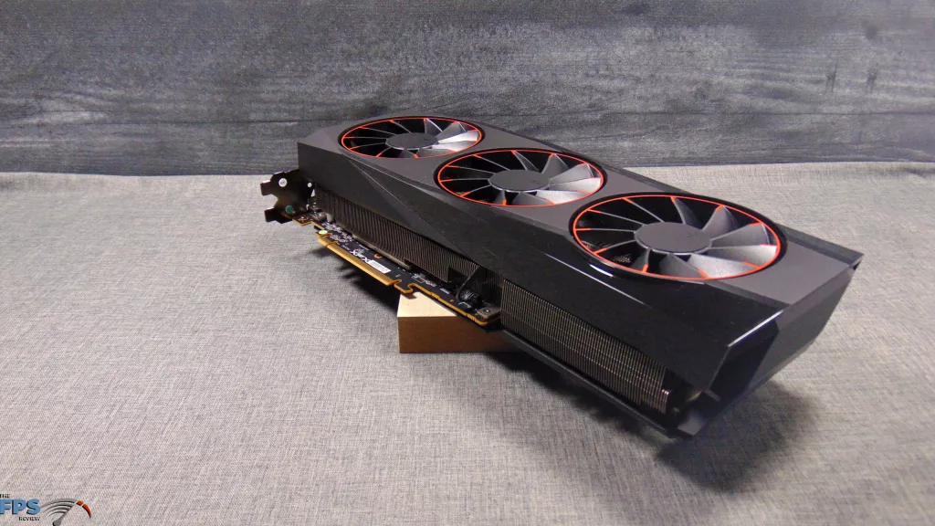 XFX Quicksilver AMD Radeon RX 9070 XT Magnetic Air Edition Top View Angled