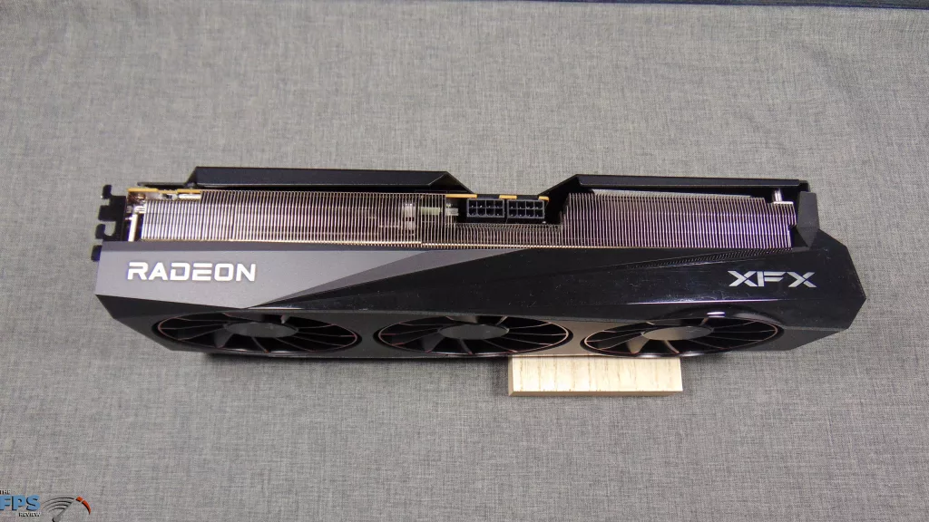 XFX Quicksilver AMD Radeon RX 9070 XT Magnetic Air Edition Top Edge View