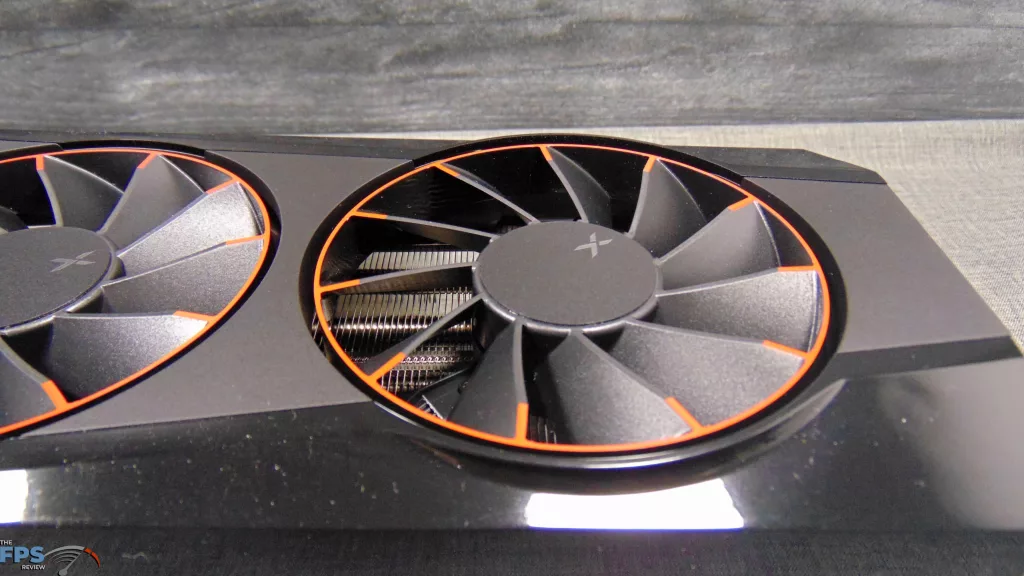 XFX Quicksilver AMD Radeon RX 9070 XT Magnetic Air Edition Right Fan Closeup