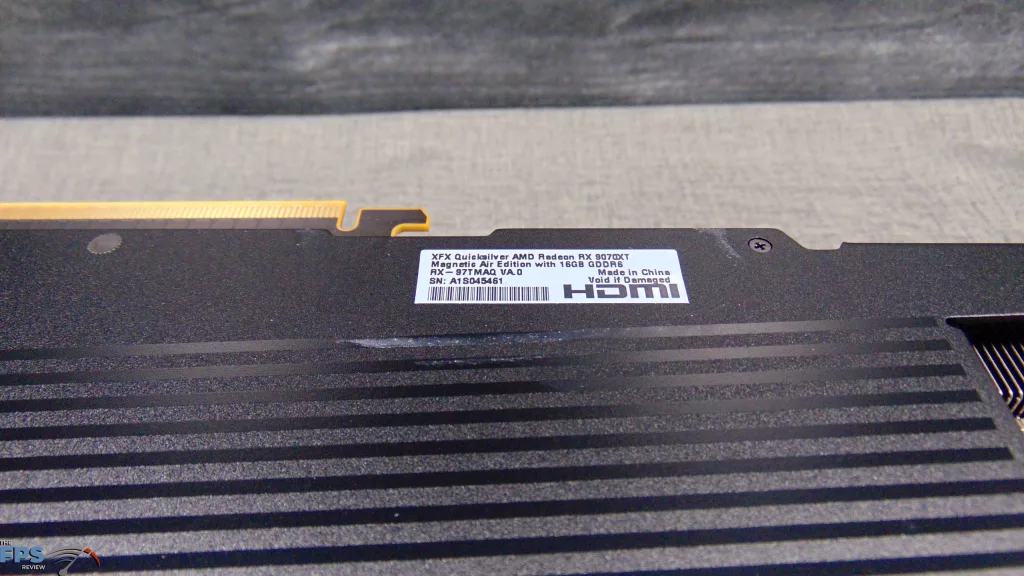 XFX Quicksilver AMD Radeon RX 9070 XT Magnetic Air Edition Label