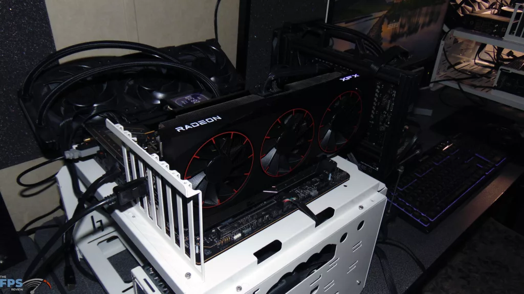 XFX Quicksilver AMD Radeon RX 9070 XT Magnetic Air Edition Installed in Computer