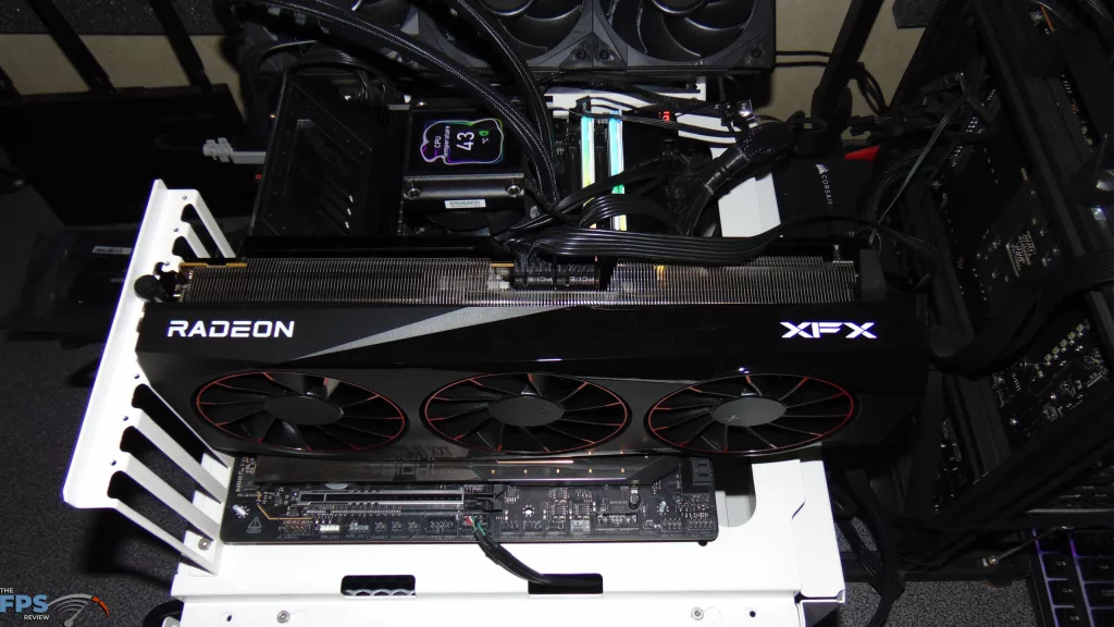 XFX Quicksilver AMD Radeon RX 9070 XT Magnetic Air Edition Installed in Computer