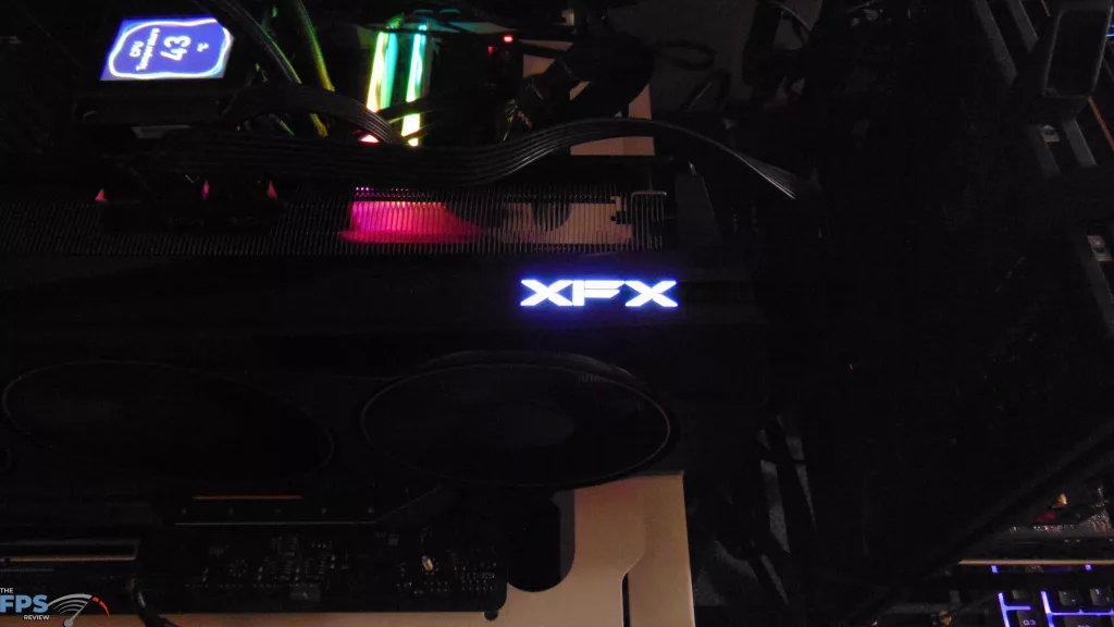 XFX Quicksilver AMD Radeon RX 9070 XT Magnetic Air Edition Installed in Computer
