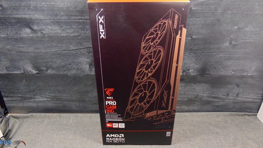 XFX Swift AMD Radeon RX 9070 OC White Triple Fan Gaming Edition Box Front