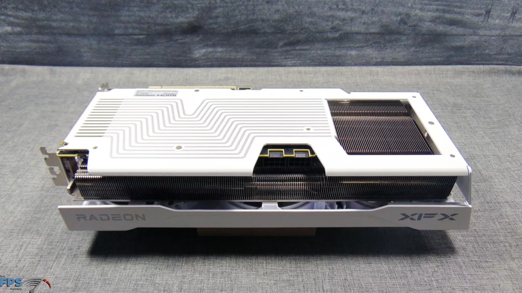 XFX Swift AMD Radeon RX 9070 OC White Triple Fan Gaming Edition Bottom View