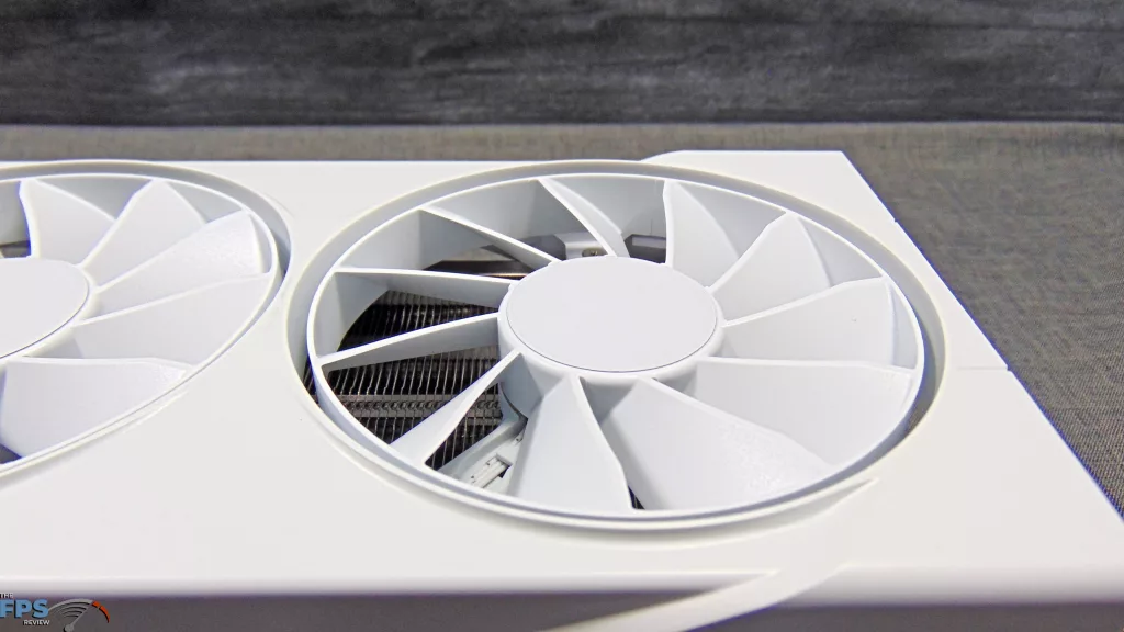 XFX Swift AMD Radeon RX 9070 OC White Triple Fan Gaming Edition Right Fan