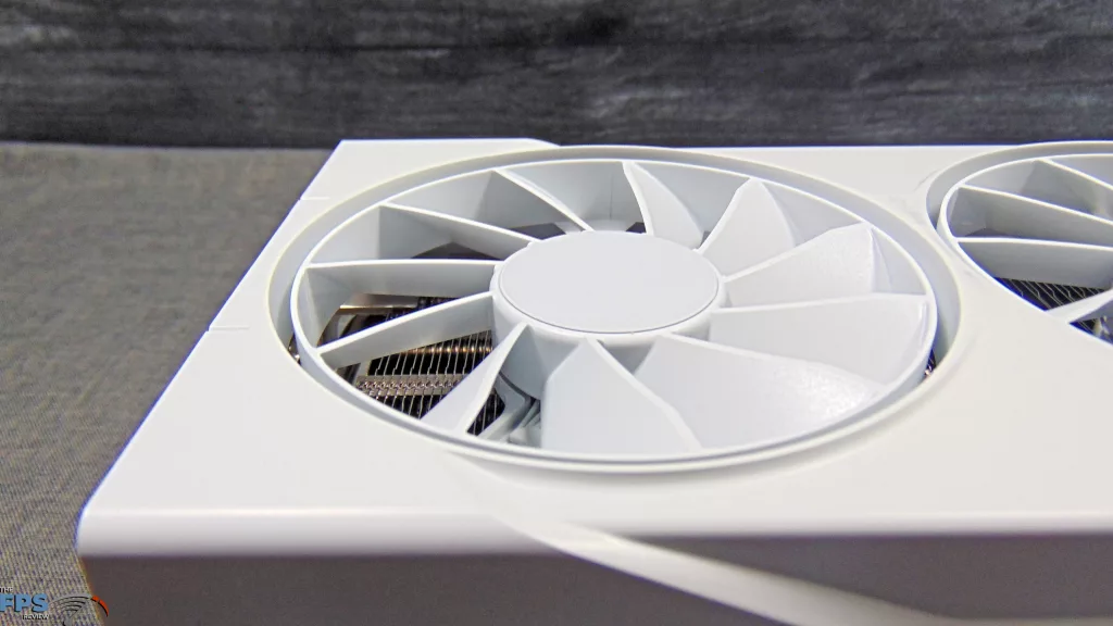 XFX Swift AMD Radeon RX 9070 OC White Triple Fan Gaming Edition Left Fan