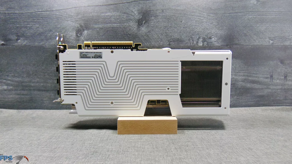 XFX Swift AMD Radeon RX 9070 OC White Triple Fan Gaming Edition Back View