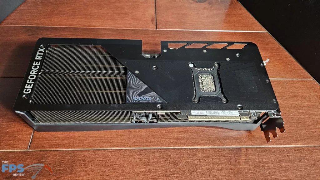 GIGABYTE AORUS GeForce RTX 5080 MASTER : backplate