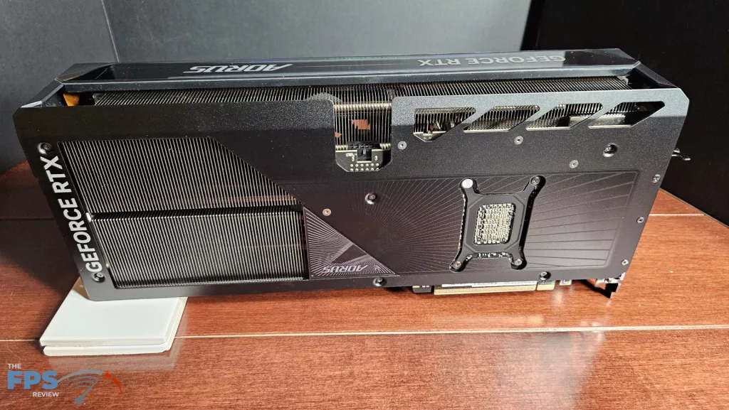 GIGABYTE AORUS GeForce RTX 5080 MASTER : backplate standing