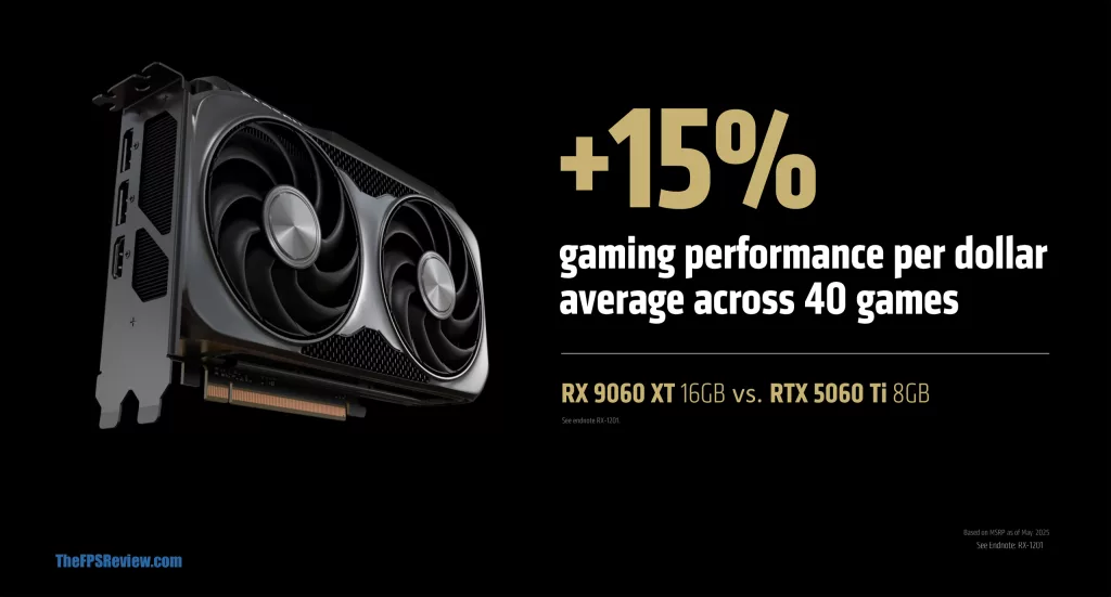 AMD Radeon RX 9060 XT Press Slide