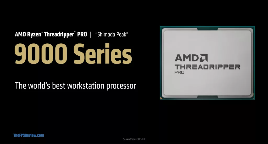 AMD Threadripper 9000 Series CPUs Press Slide