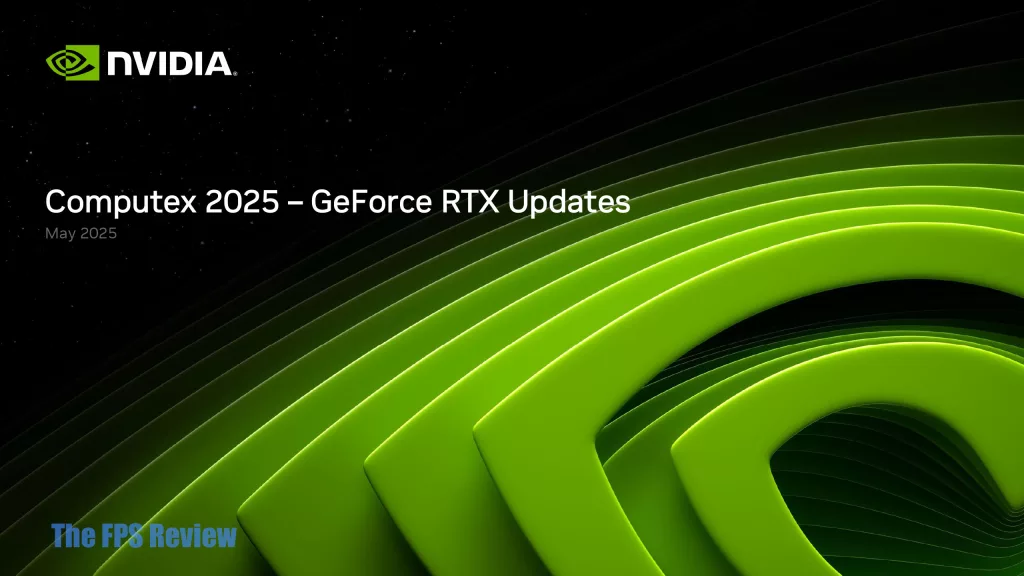 NVIDIA Computex 2025 GeForce RTX Updates Press Deck