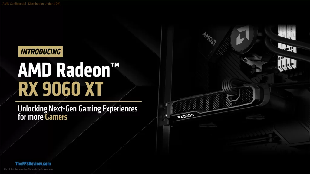 AMD Radeon RX 9060 XT Press Slide