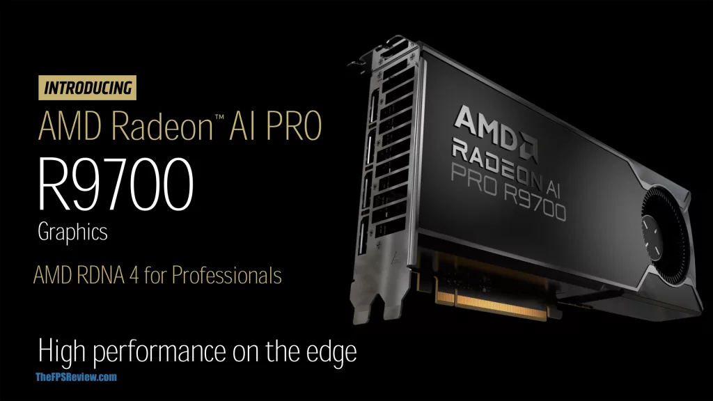 AMD Radeon AI PRO R9700 Press Slide