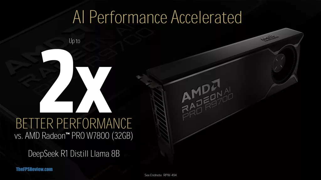 AMD Radeon AI PRO R9700 Press Slide
