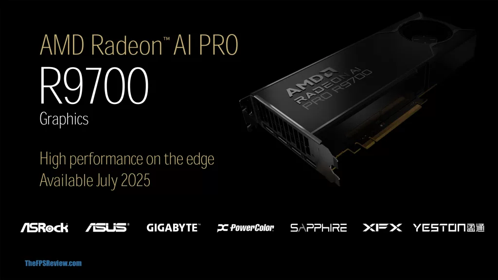 AMD Radeon AI PRO R9700 Press Slide