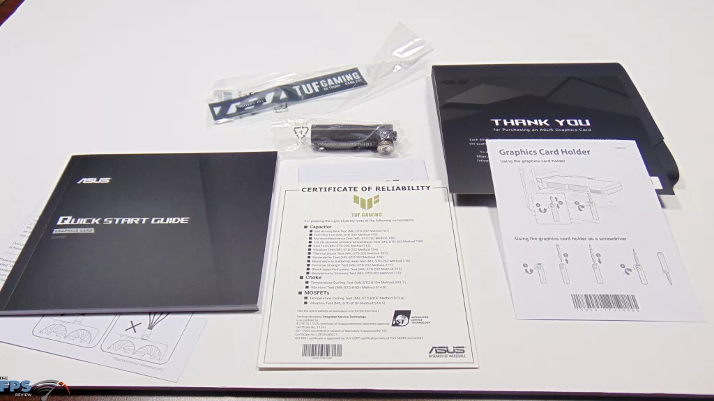 ASUS TUF Gaming GeForce RTX 5060 Ti 16GB OC Edition Box Contents