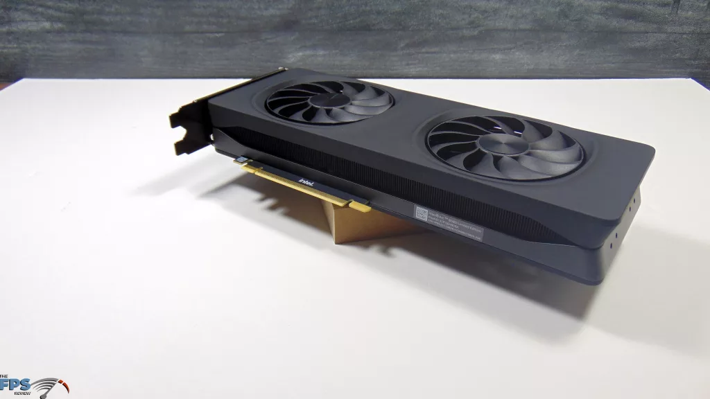 Intel Arc B580 Limited Edition Card Top Angled