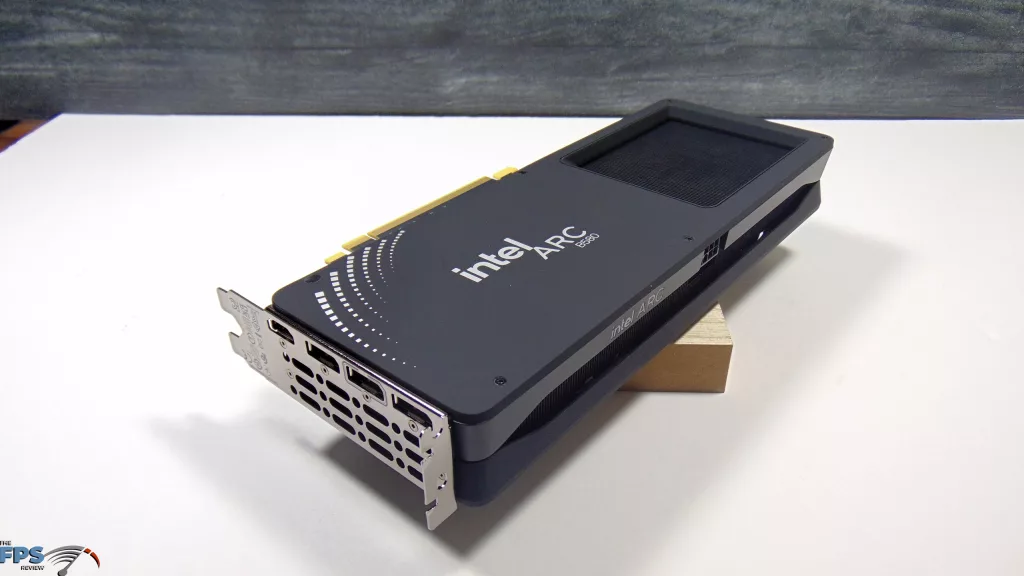 Intel Arc B580 Limited Edition Card Back Angled