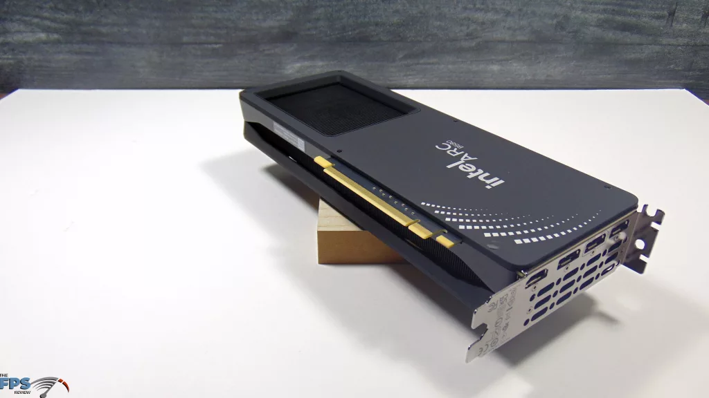 Intel Arc B580 Limited Edition Card Back Angled