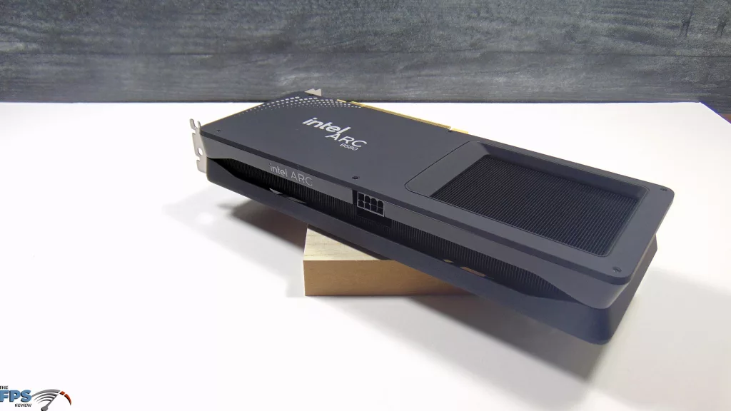 Intel Arc B580 Limited Edition Card Back Angled