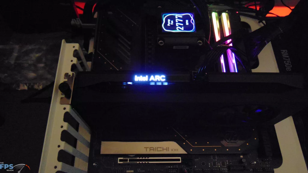 Intel Arc B580 Limited Edition System LED Picture