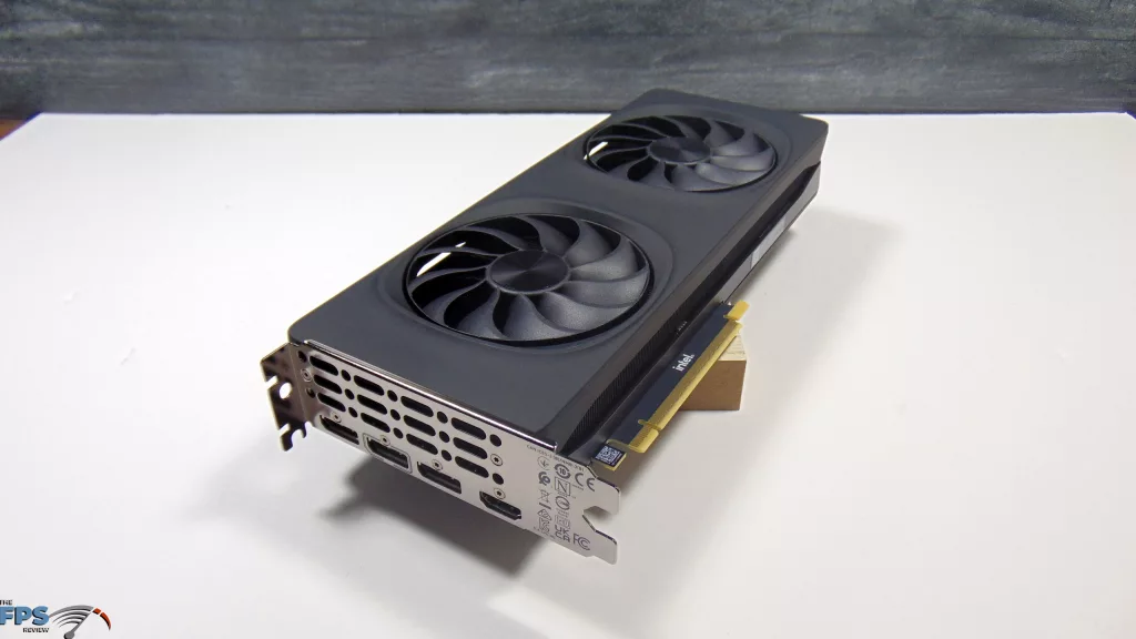 Intel Arc B580 Limited Edition Card Top Angled