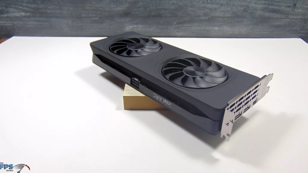Intel Arc B580 Limited Edition Card Top Angled