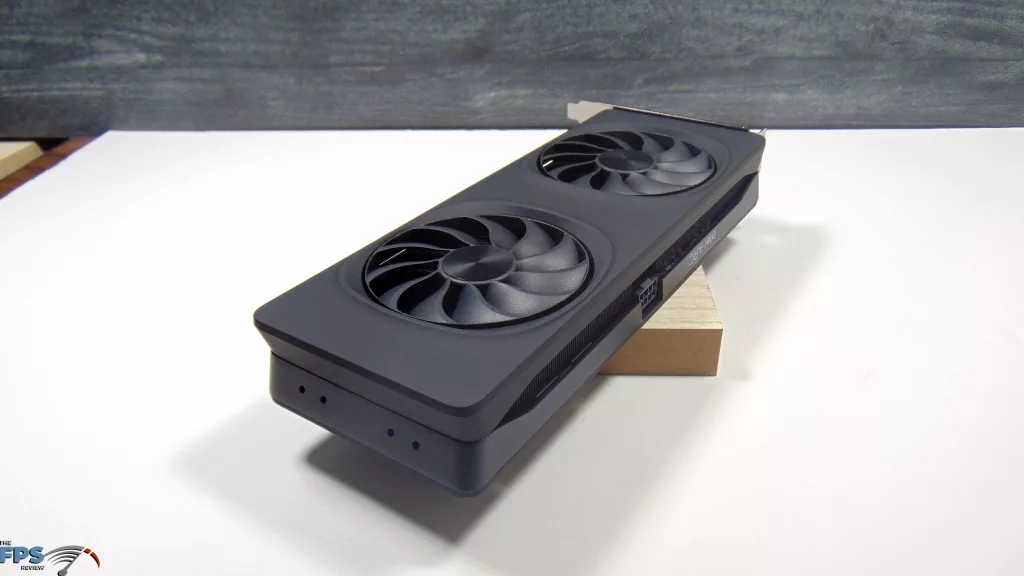 Intel Arc B580 Limited Edition Card Top Angled