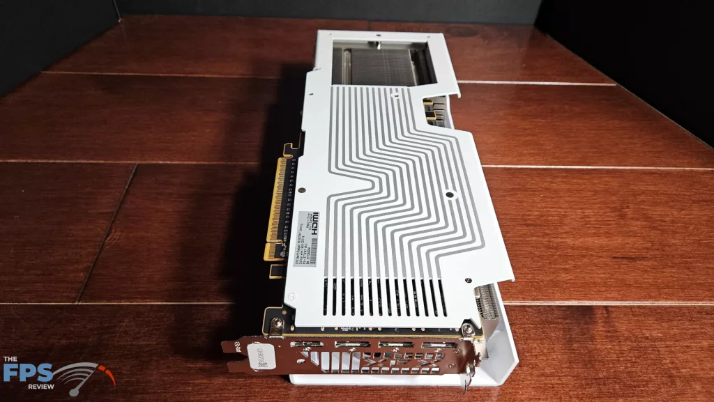 XFX Swift AMD Radeon RX 9070 XT White Gaming Edition: backplate