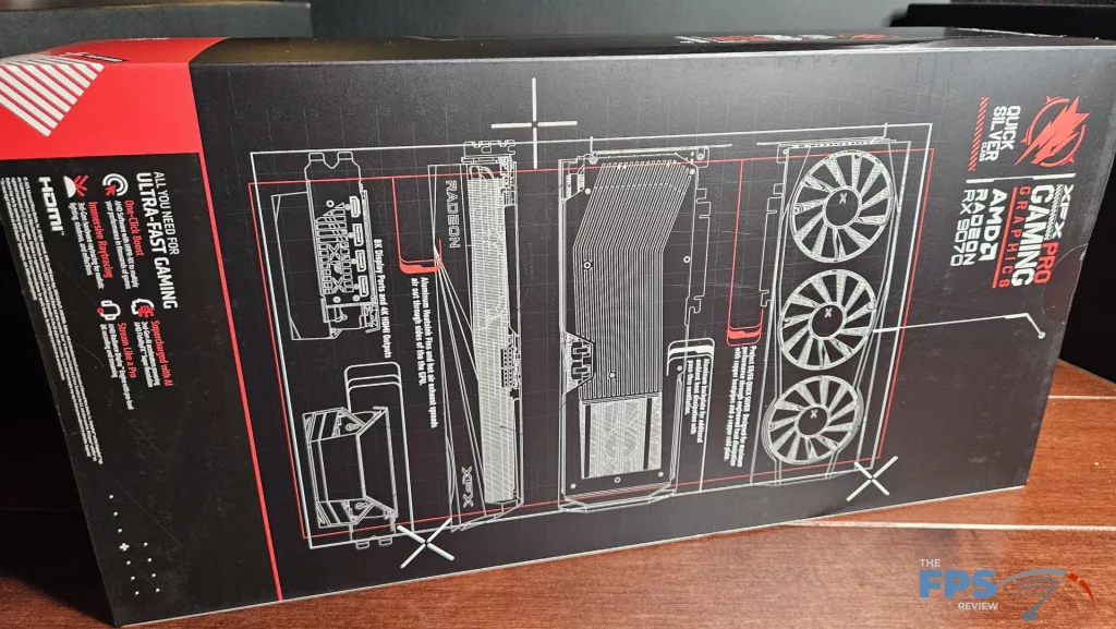 XFX QuickSilver AMD Radeon RX 9070 OC Gaming Edition: box