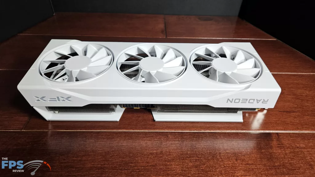 XFX Swift AMD Radeon RX 9070 XT White Gaming Edition: top side