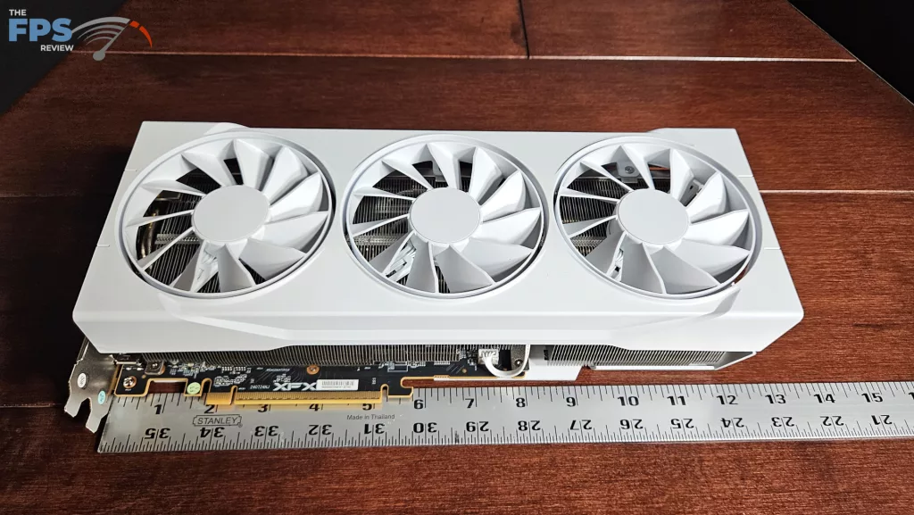 XFX Swift AMD Radeon RX 9070 XT White Gaming Edition: measurement