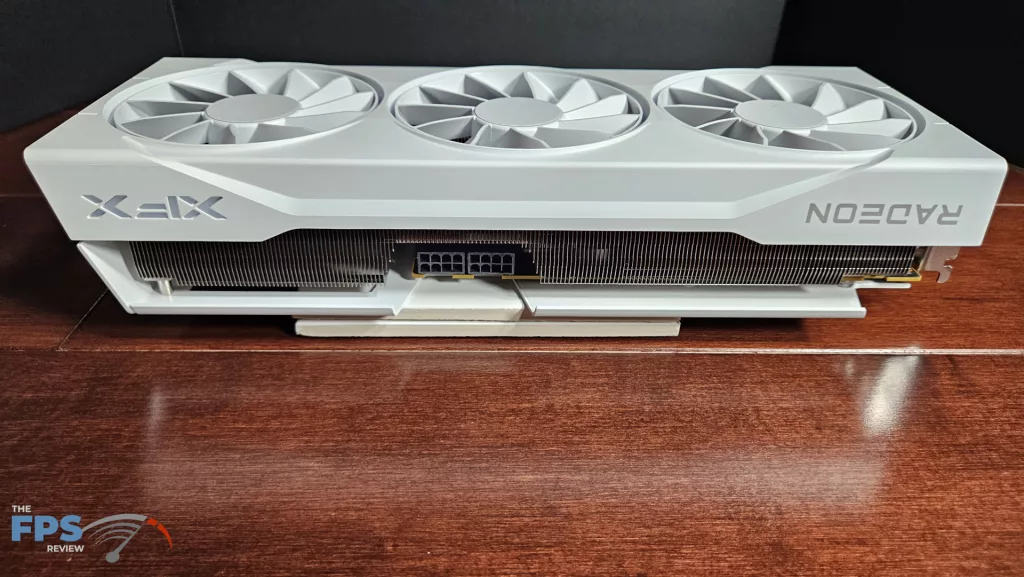 XFX Swift AMD Radeon RX 9070 XT White Gaming Edition: top side