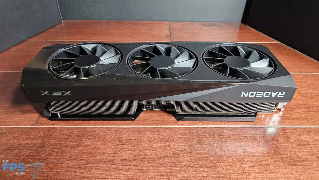 XFX QuickSilver AMD Radeon RX 9070 OC Gaming Edition: top of card