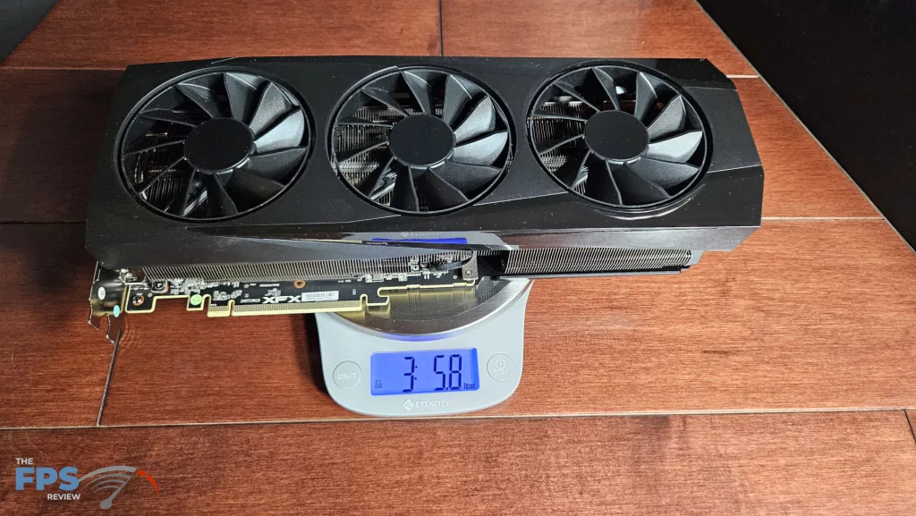 XFX QuickSilver AMD Radeon RX 9070 OC Gaming Edition: weight