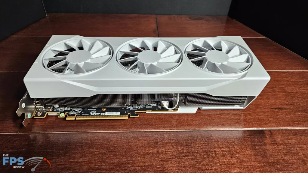 XFX Swift AMD Radeon RX 9070 XT White Gaming Edition: bottom side
