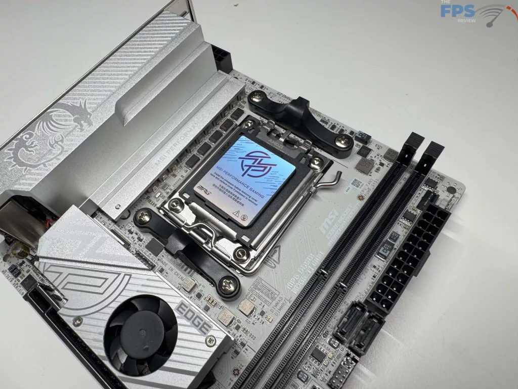 Close up of motherboard