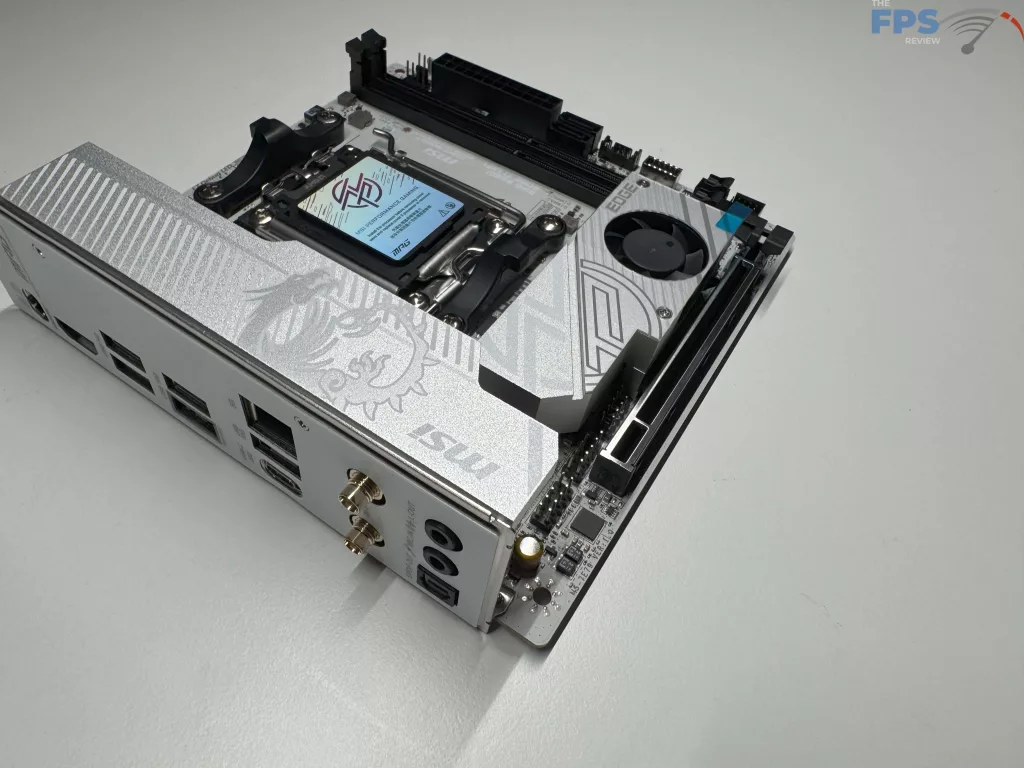 Close up of motherboard