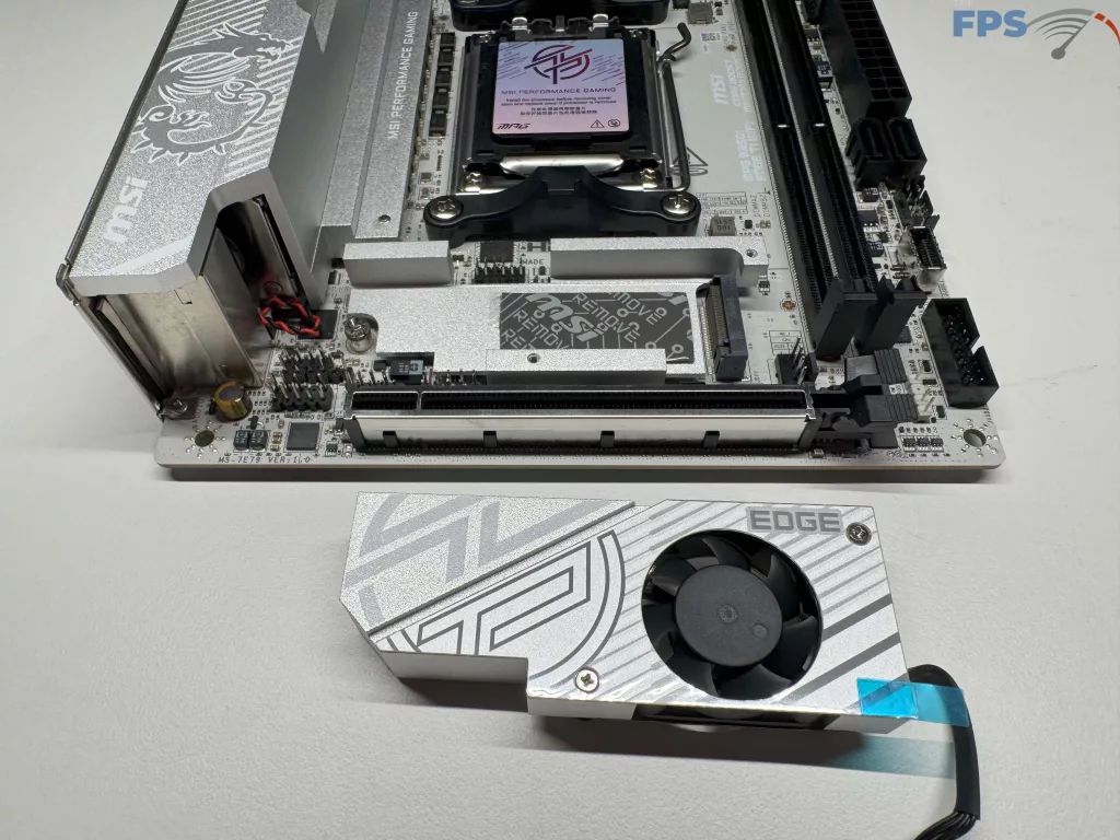 Close up of motherboard