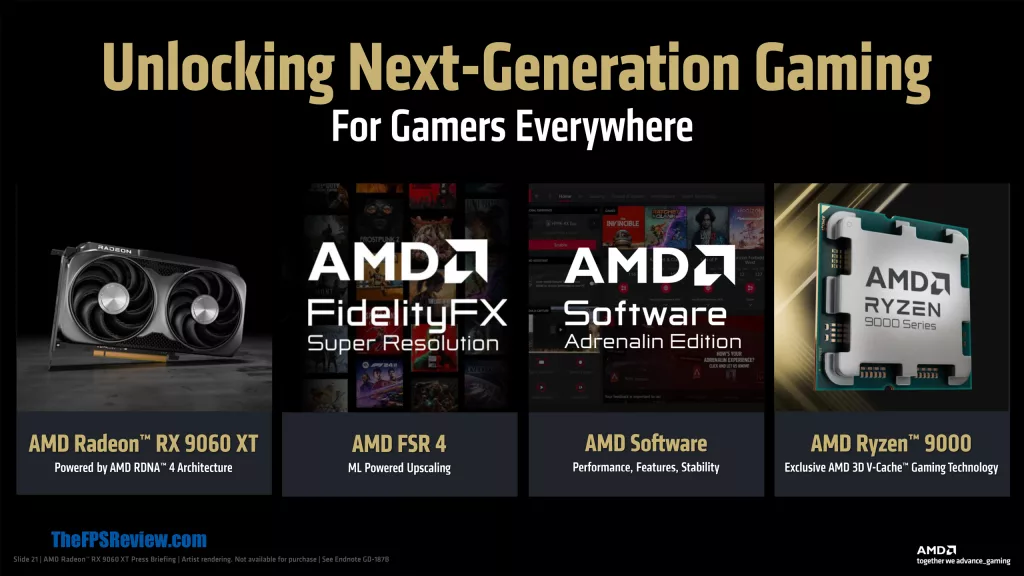 AMD Radeon RX 9060 XT Press Deck