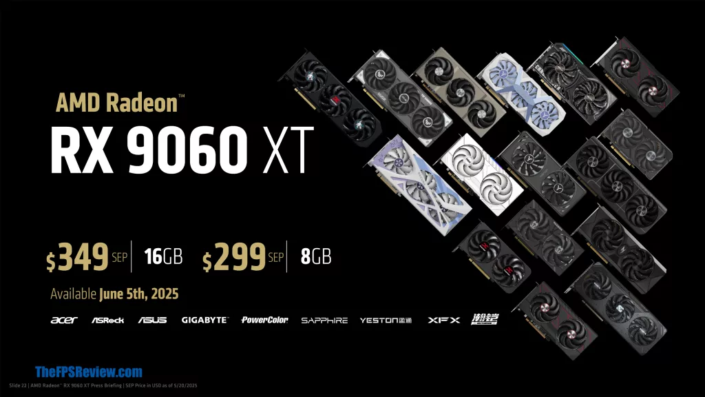 AMD Radeon RX 9060 XT Press Deck
