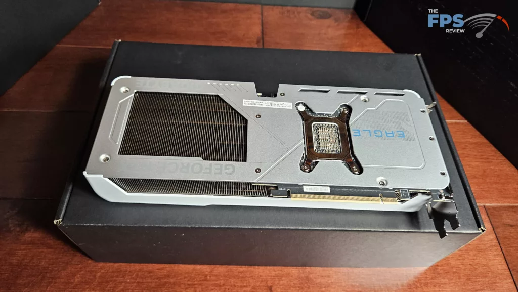 GIGABYTE GeForce RTX 5070 EAGLE OC ICE SFF 12G : backplate
