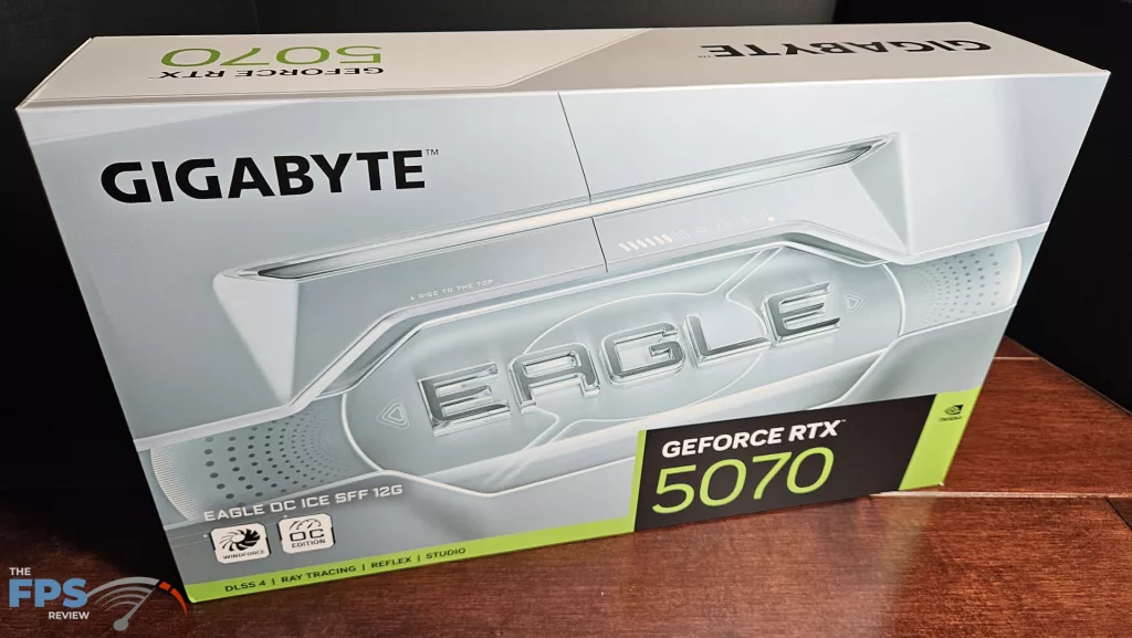 GIGABYTE GeForce RTX 5070 EAGLE OC ICE SFF 12G :Box front